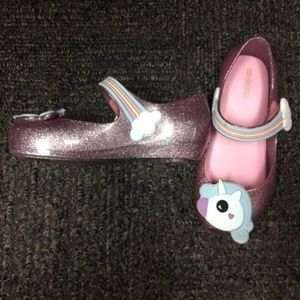Mini Melissa Ultragirl Unicorn - Pink Worn 1 Time